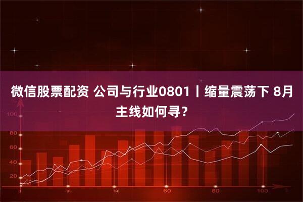 微信股票配资 公司与行业0801丨缩量震荡下 8月主线如何寻？